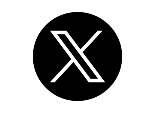 Black circular logo with a stylized white 'X' inside.