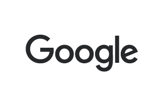 Google logo on a white background.