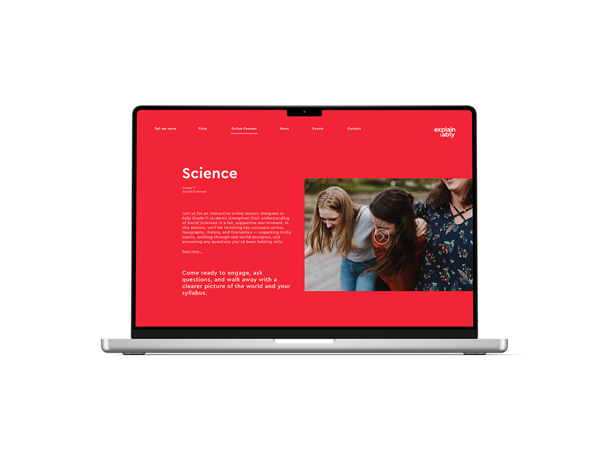 Explain:ably online courses for secondary and tertiary students.