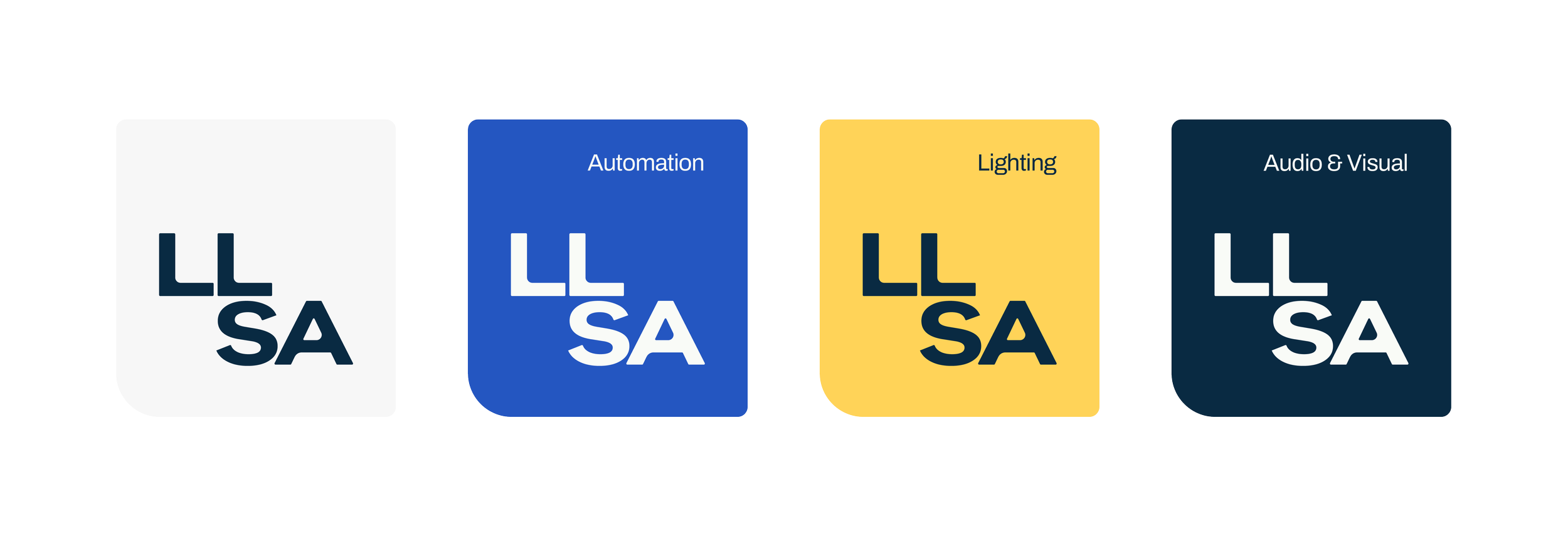 Diagram illustrating different features of smart lighting, including automation, lighting, and audio & visual, each represented by a colored card with arrows pointing to each feature.