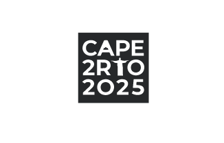 Logo with the text 'CAPE 2 RTO 2025' in white on a black background