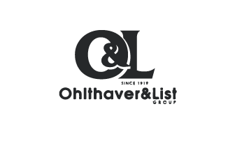 Logo of Ohlthaver & List featuring stylized text and graphic elements.