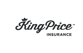 KingPrice Insurance logo in black and white.