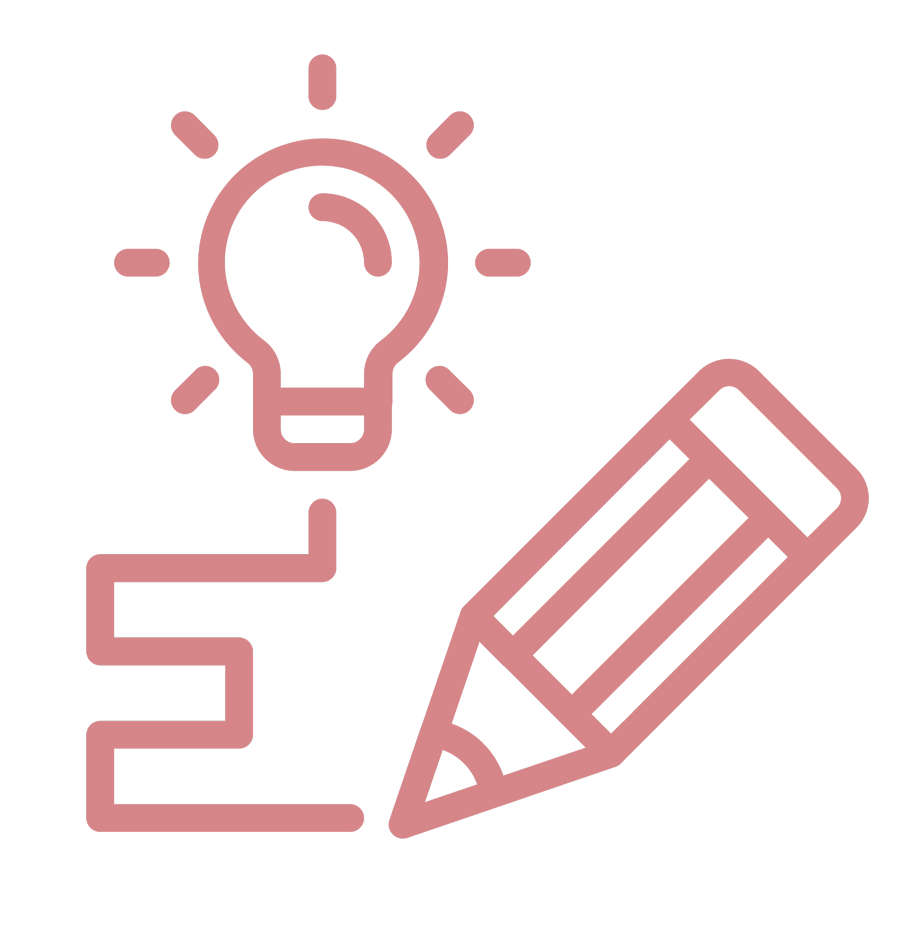 Icon for the strategic design and build phase of a professional website redesign.