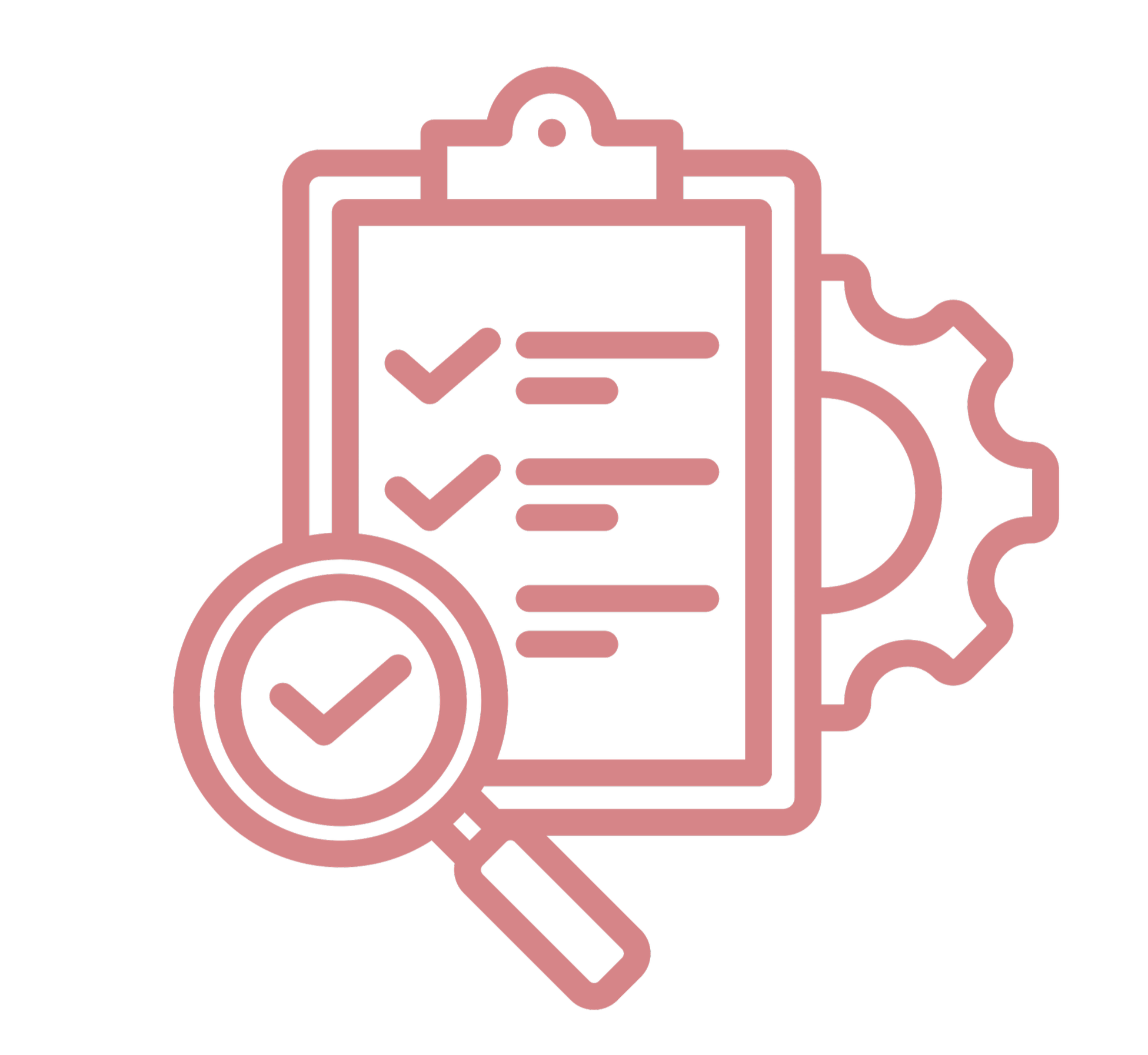 Icon representing a strategic website audit and user experience review for small businesses.