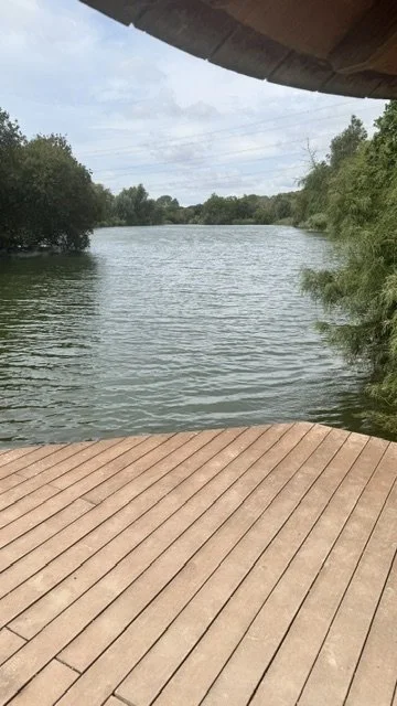 Picnic spot by the lake