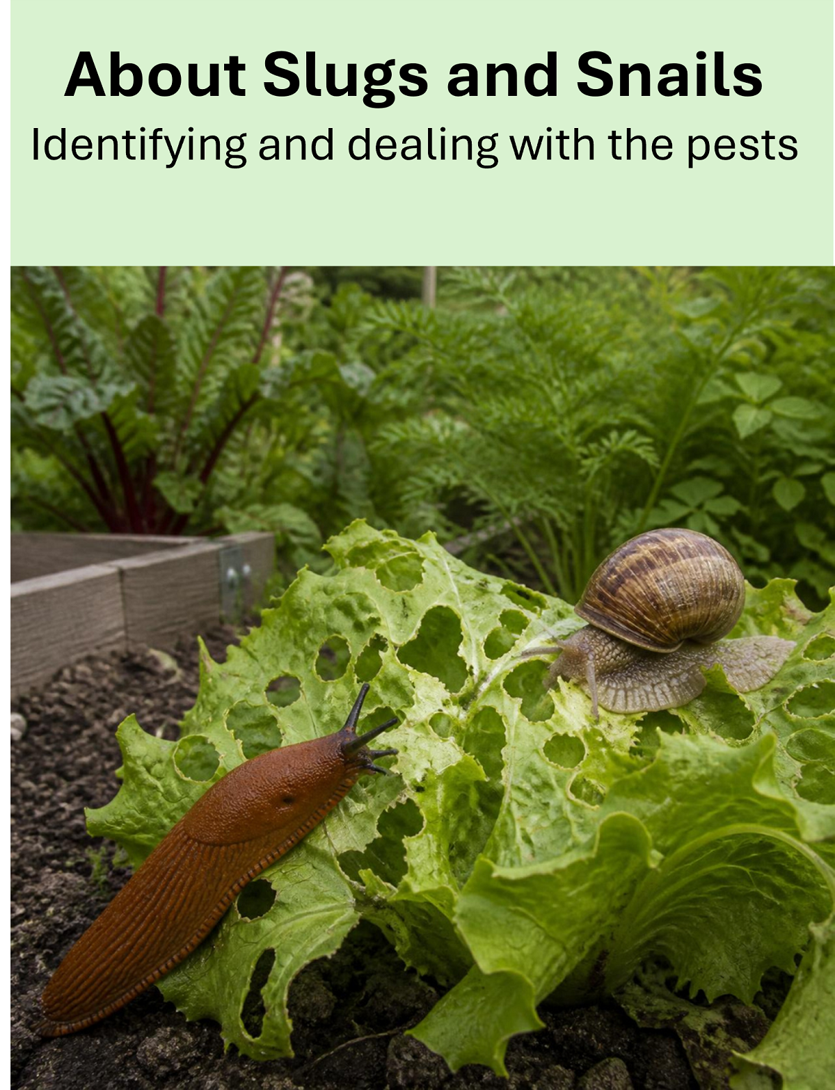 Slug and snail behaviors and how to identify the pests. Methods of control compared.