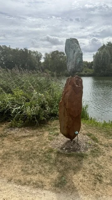Balanced stones sculpture