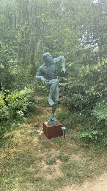 Sculpture in woodland setting