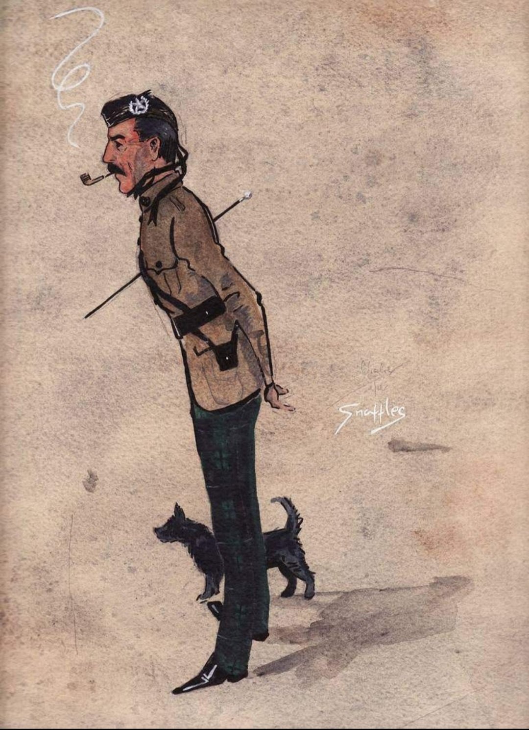 A Cameronian Officer (after Snaffles), 1998