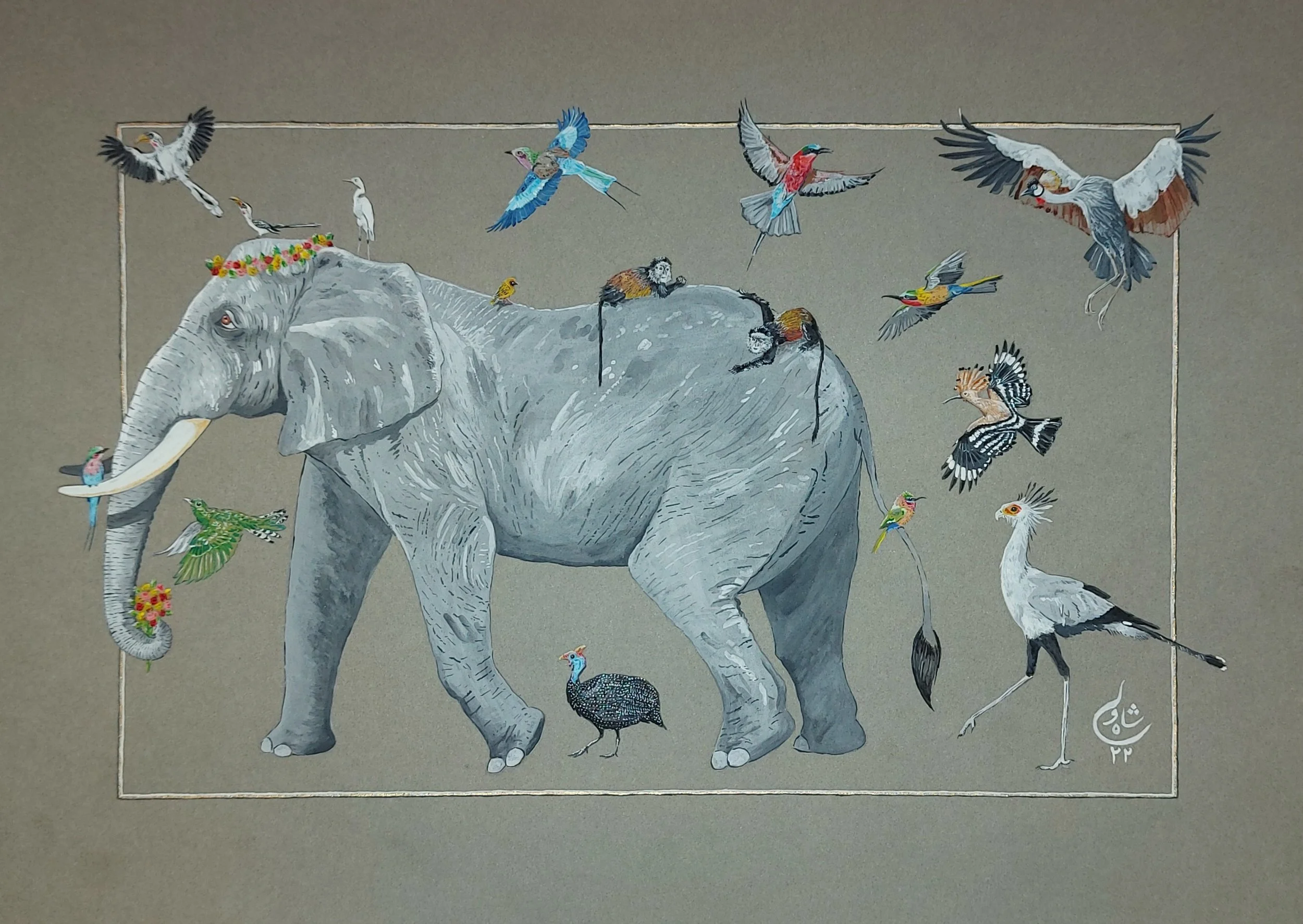 Flowers for Elephants, 2022
A wedding present for one of my oldest friends.