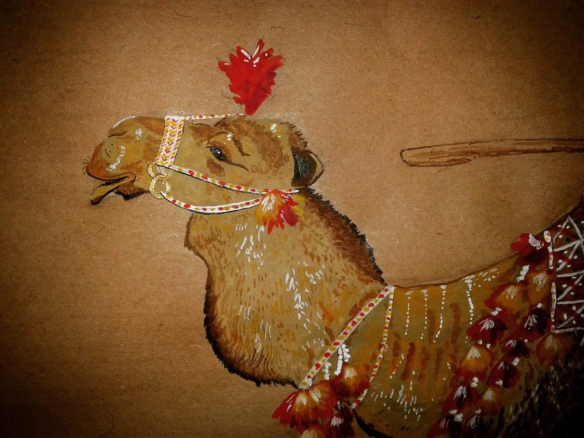 Detail from Buz Kashi Caravan, 2016