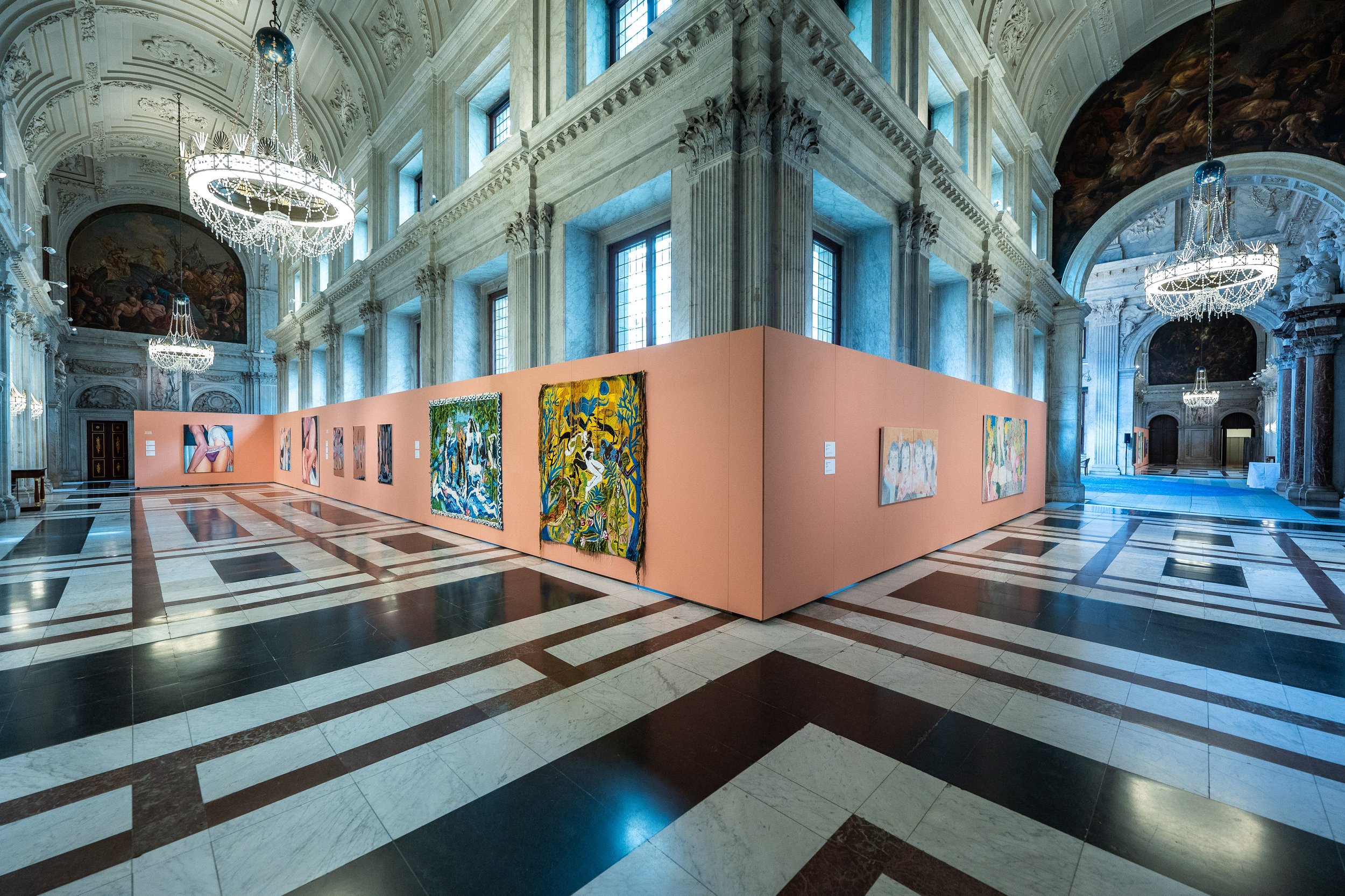 Exhibition during The Royal Modern Painting Award 2023, The Royal Palace of Amsterdam