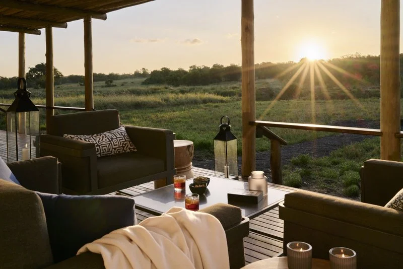 Kenyan Lodge Overlooking Savannah, Kenya