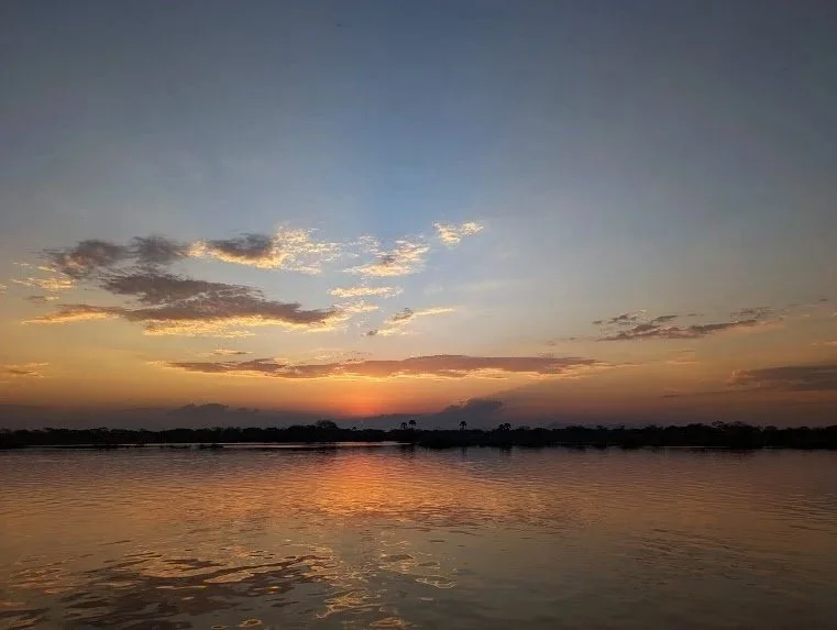 Sunset over the Shire River in Liwande National Park