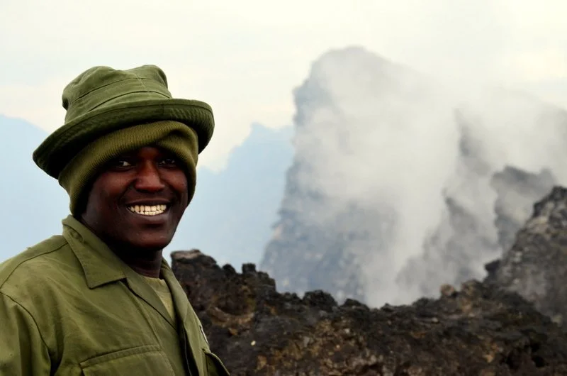 On Safari with Local Game Scouts, Virunga Massif