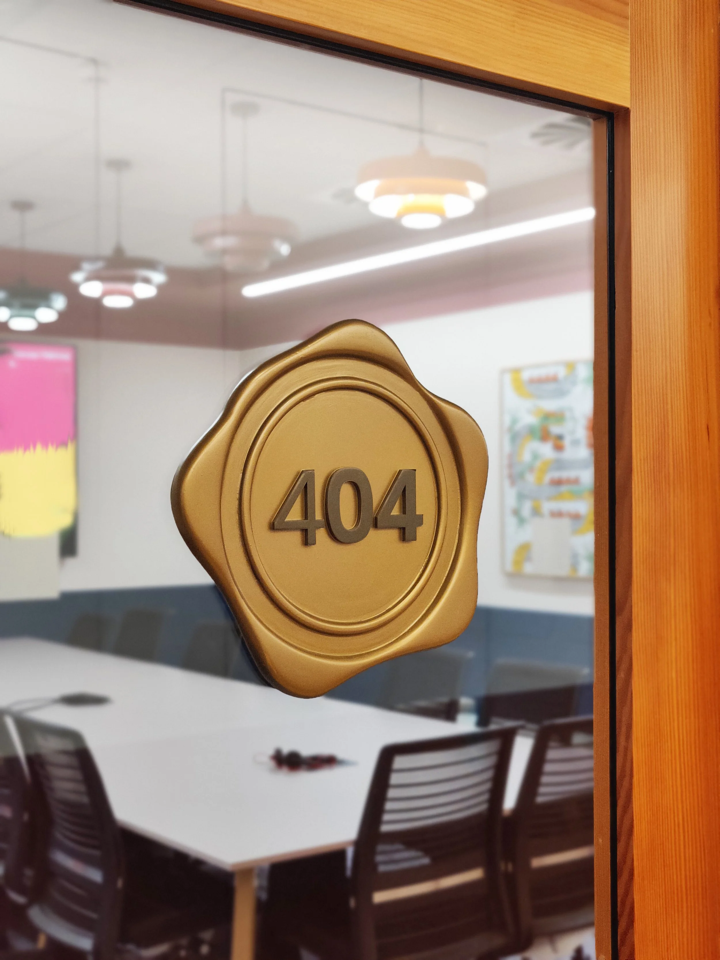 wax imprint door signage