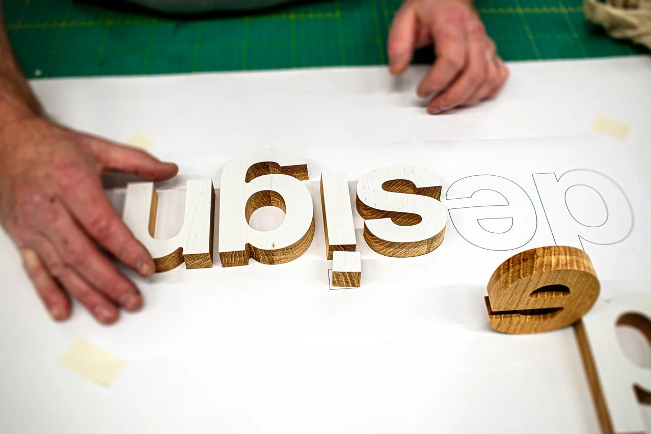 assembling-wooden-letters