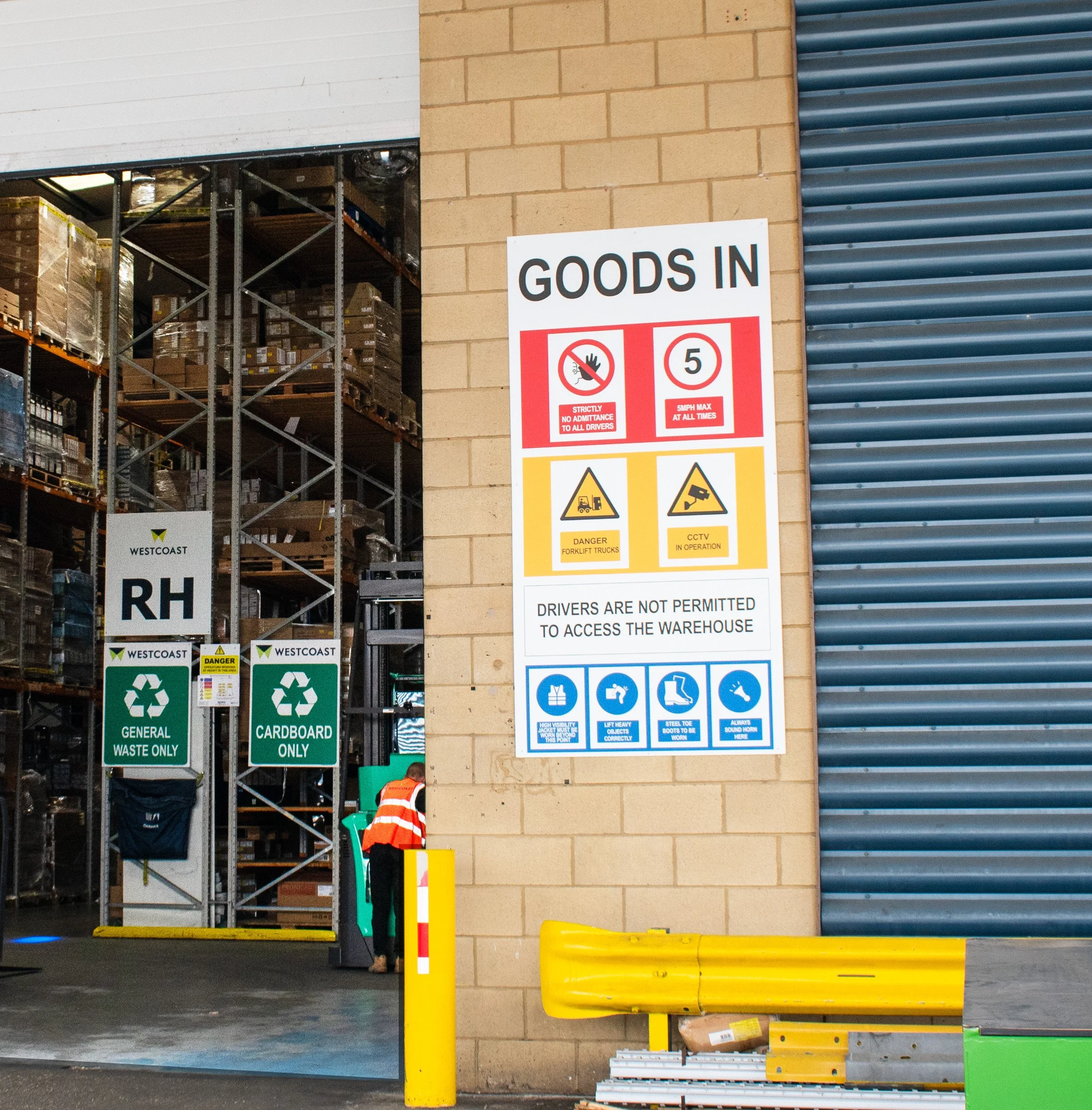 Warehouse statutory signage