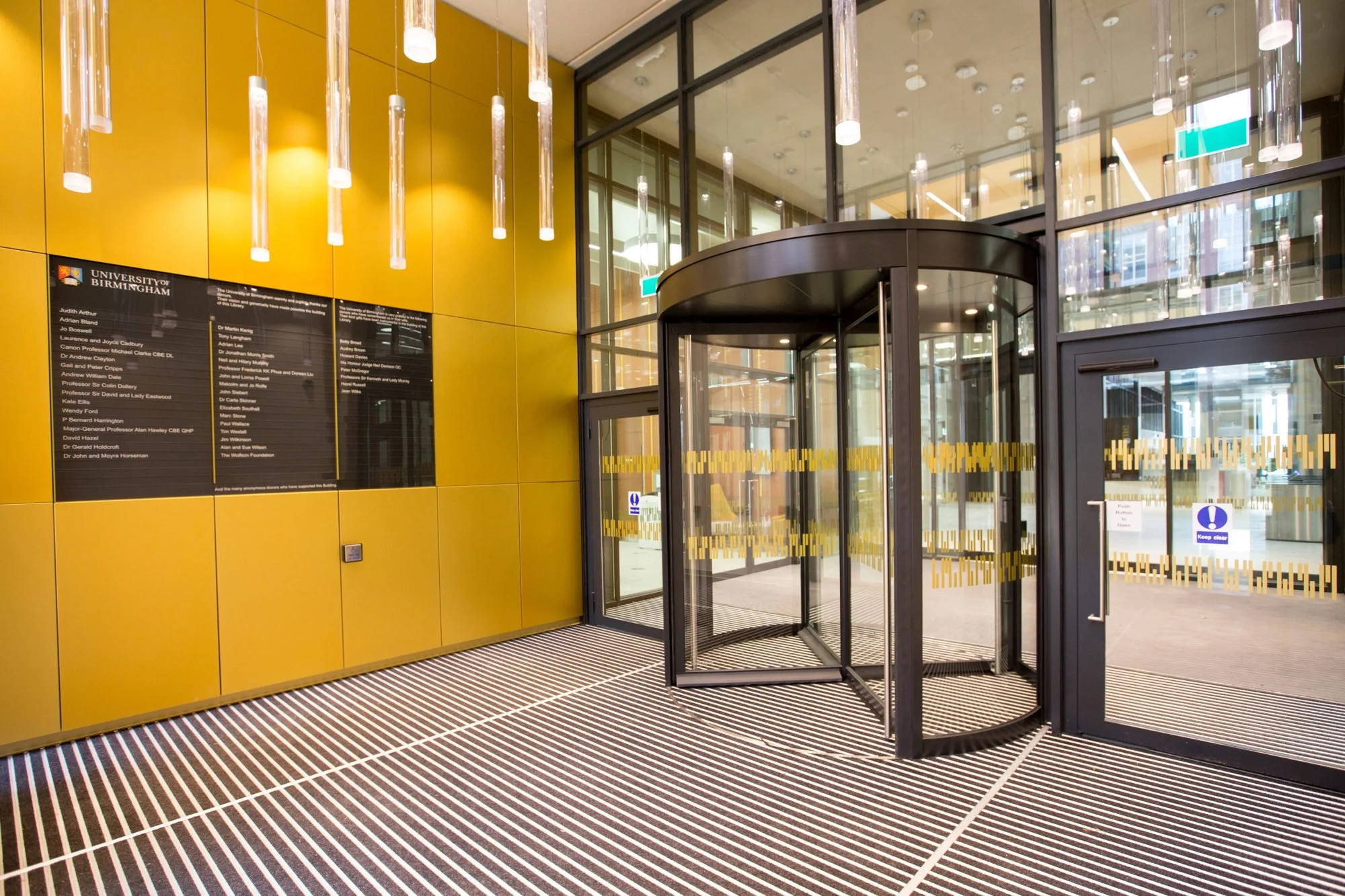 University of Birmingham Library Reception Directory