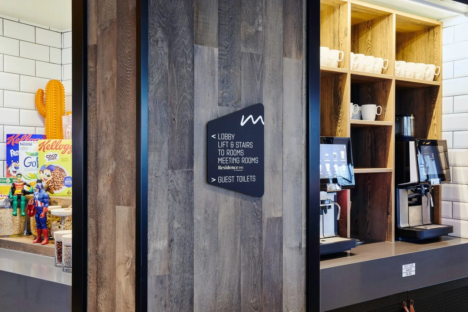 Moxy hotel cafe signage