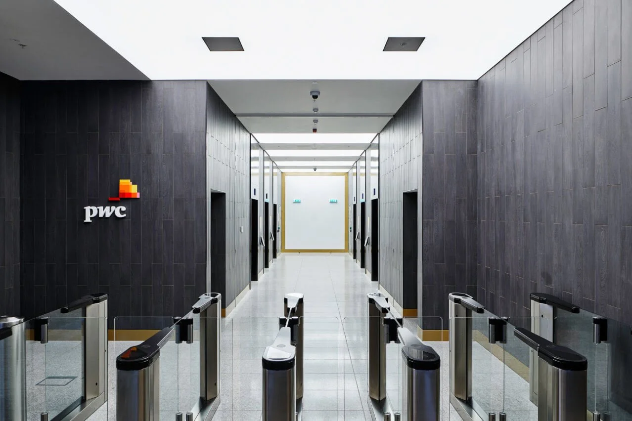 PwC interior signage