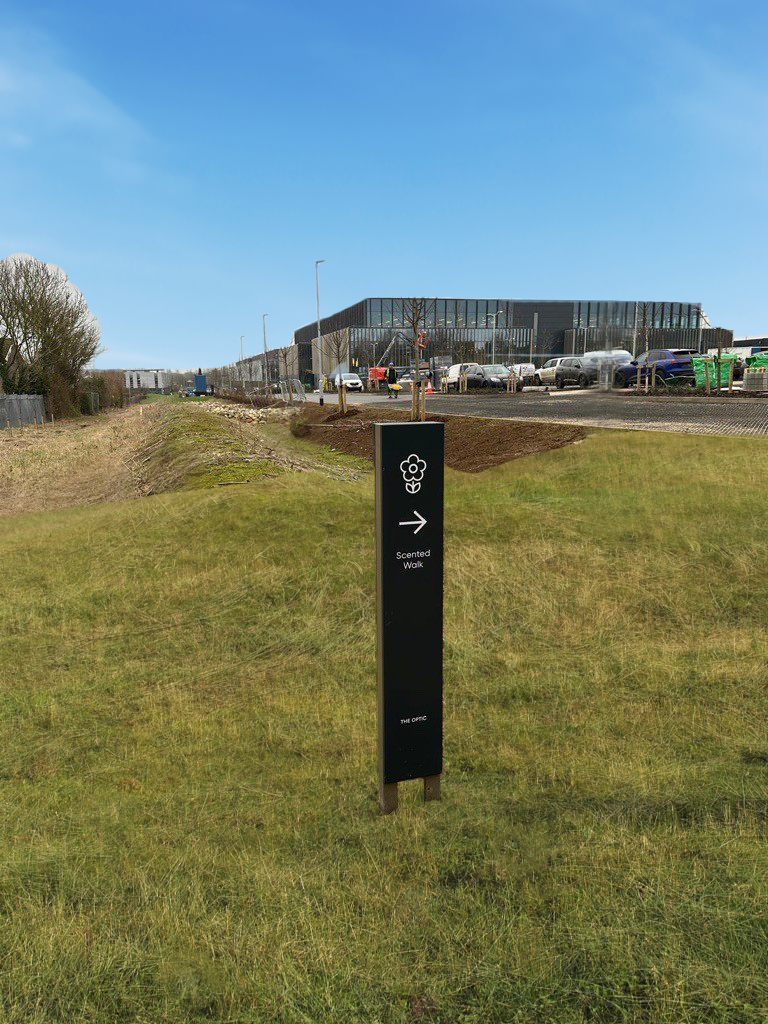 Scented walk signage