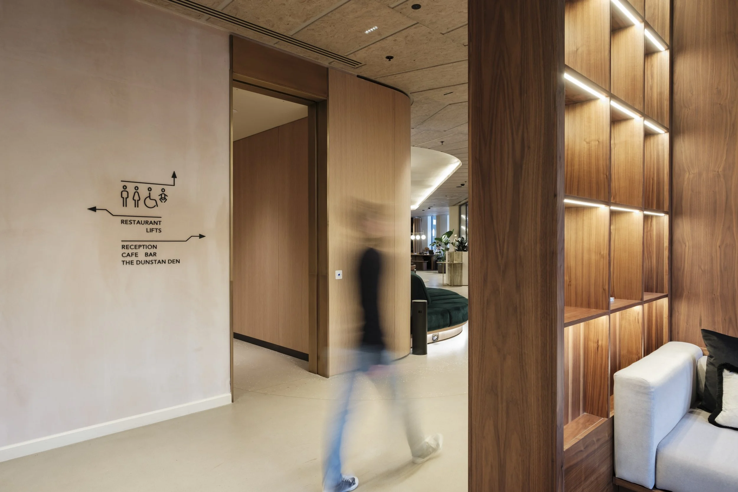 Wayfinding inside hotel