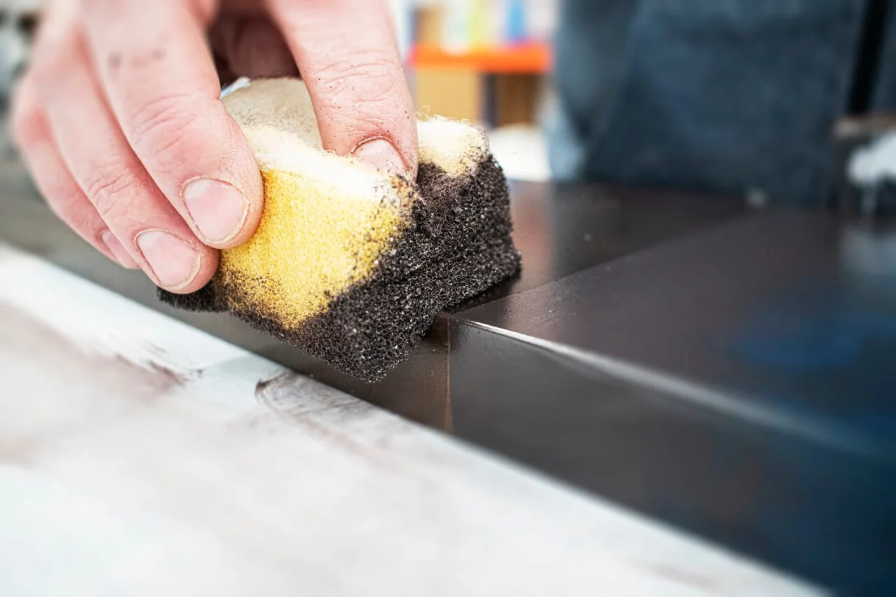 Cobal craft sponge painting