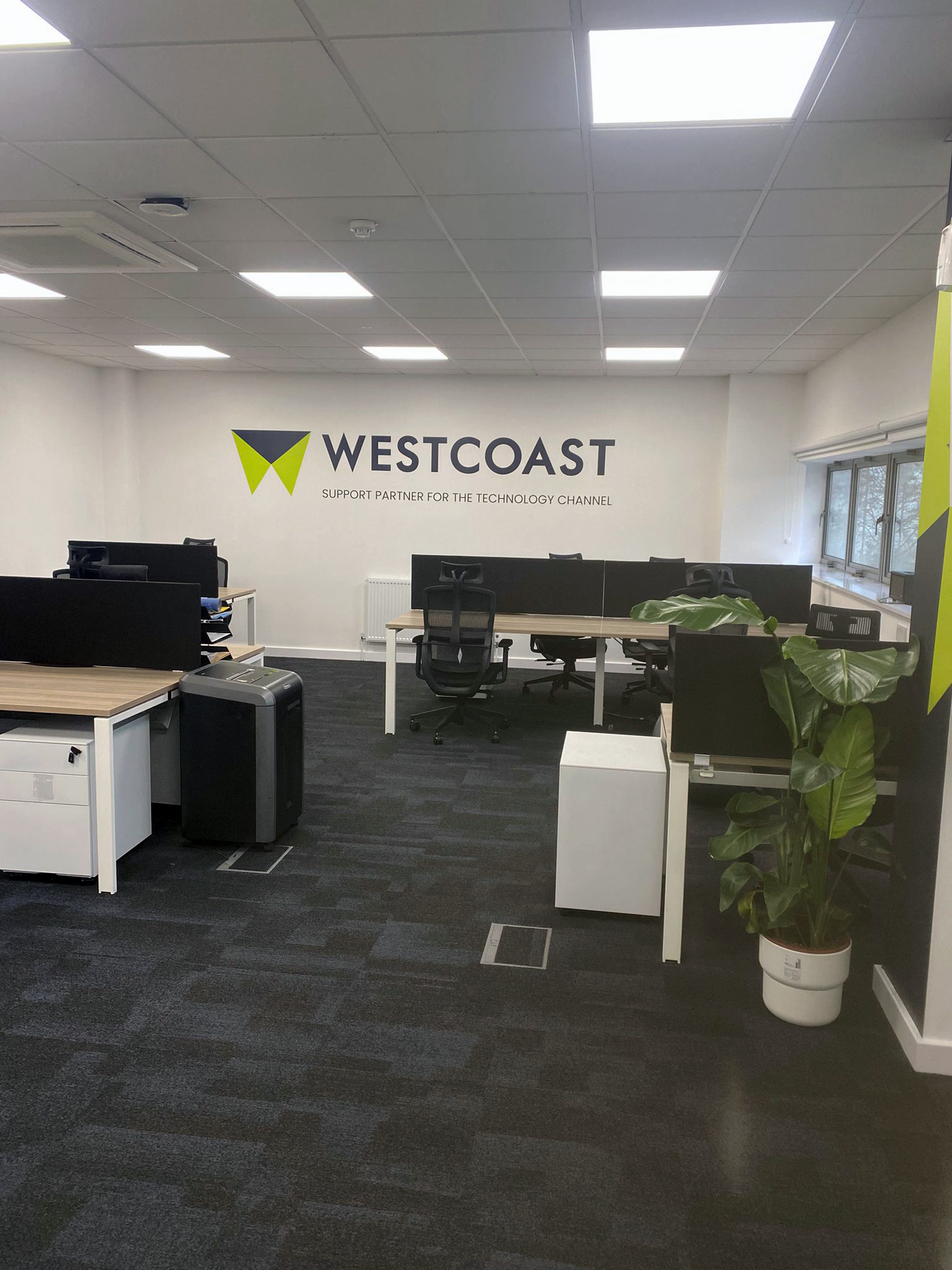 Vinyl graphic on wall at Westcoast