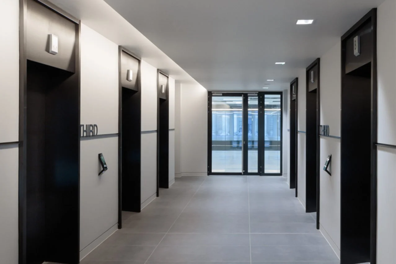 Twenty Old Bailey Interior Third Floor Lift Lobby Floor Level Lettering