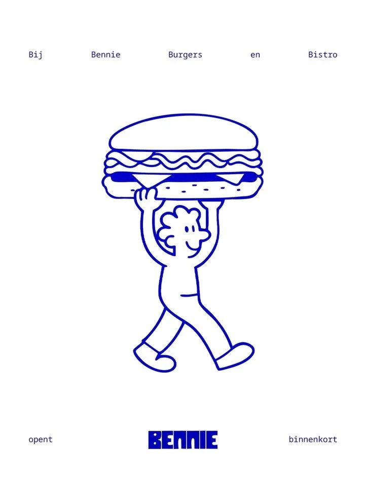 Dit is Bennie. Hij is onderweg👀🍔

BENNIE opent binnenkort. 
Korenbeursplein 3

#bennietiel #burgers #restaurant #openingsoon #new