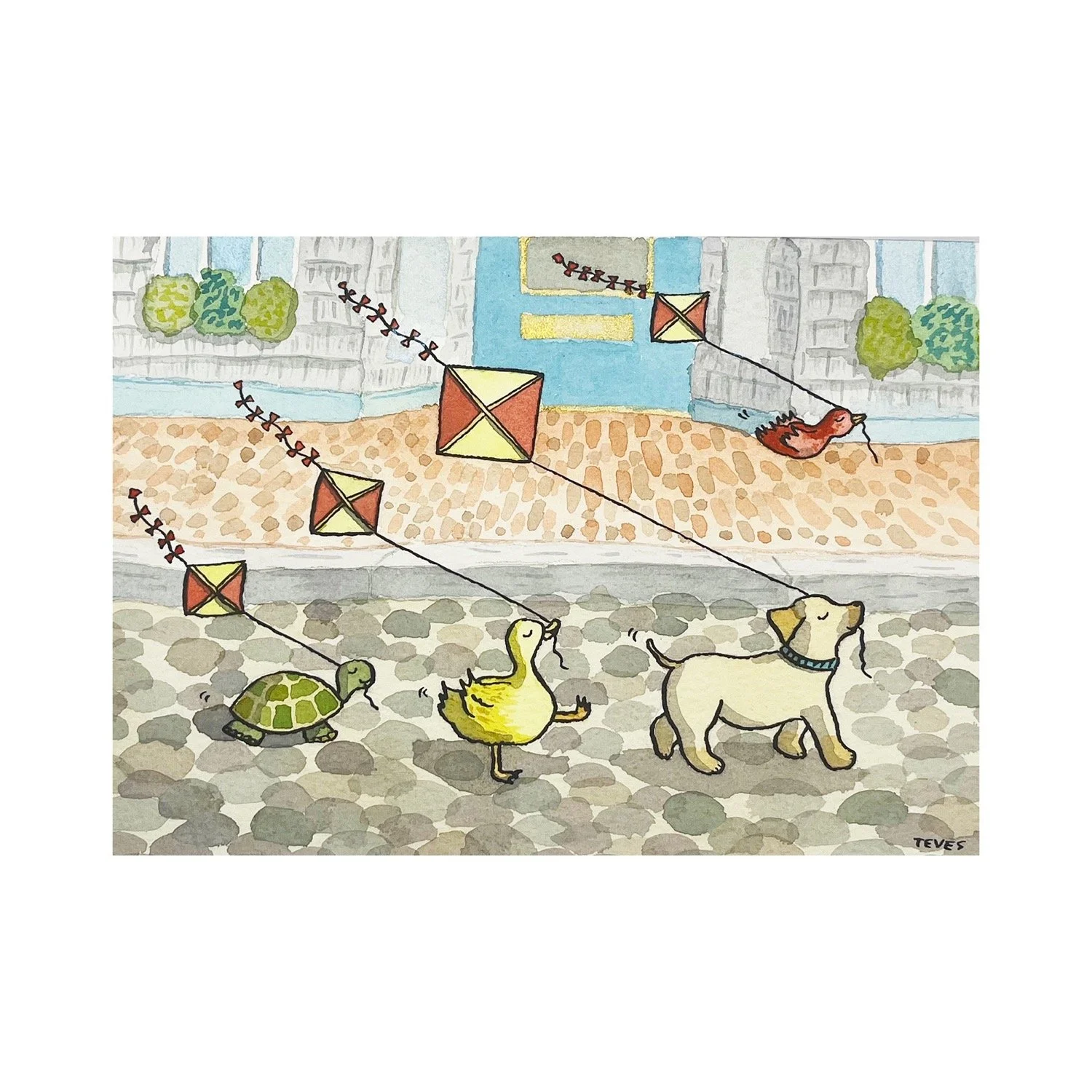 Breezy Day on Nantucket: Original Painting