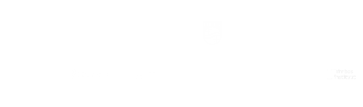 Collection of logos from various companies on a black background, including Zilveren Kruis, Coca-Cola, Randstad, Philips, Nike, Rabobank, Heineken, Kruidvat, Royal Canin, Alpro, Ahold Delhaize, and Trimbos Institute.