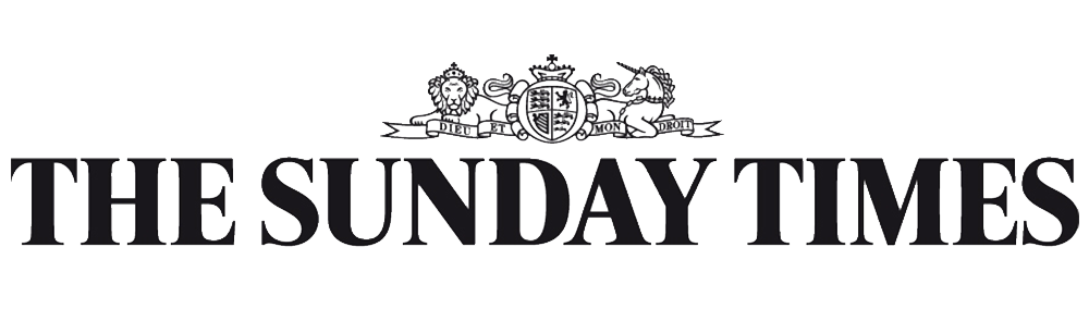 Logo of The Sunday Times newspaper with a crest and crown above the text.