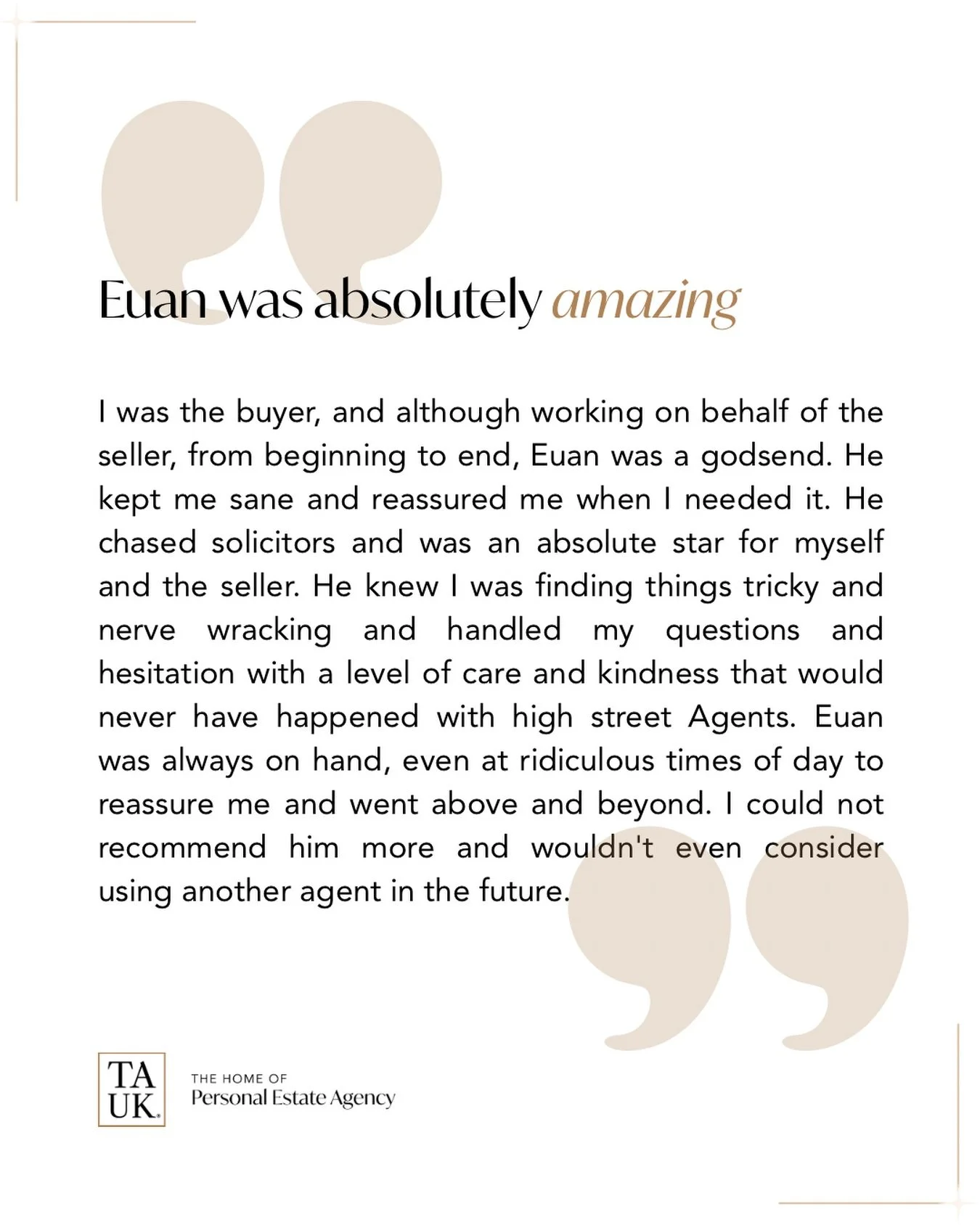 As a personal estate agent, it&rsquo;s always great to hear such feedback. 

I thoroughly enjoyed working with this buyer, and I'm delighted to hear they were happy with the service. 

#totteridgeandwhetstone #whetstone #n20 #personalestateagent #tau