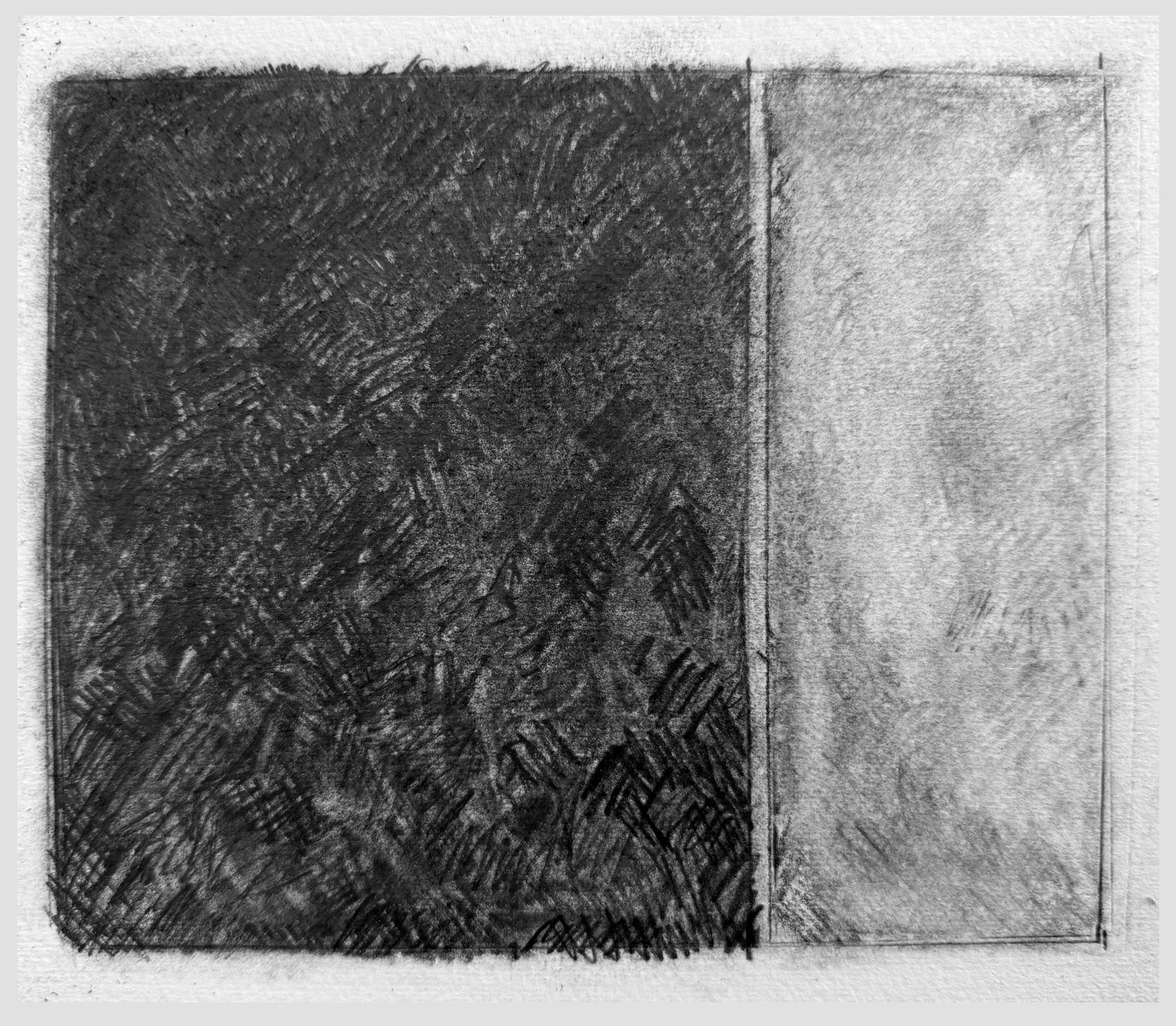 Drawing # 30, 2025 16 x 18cm. Graphite on paper