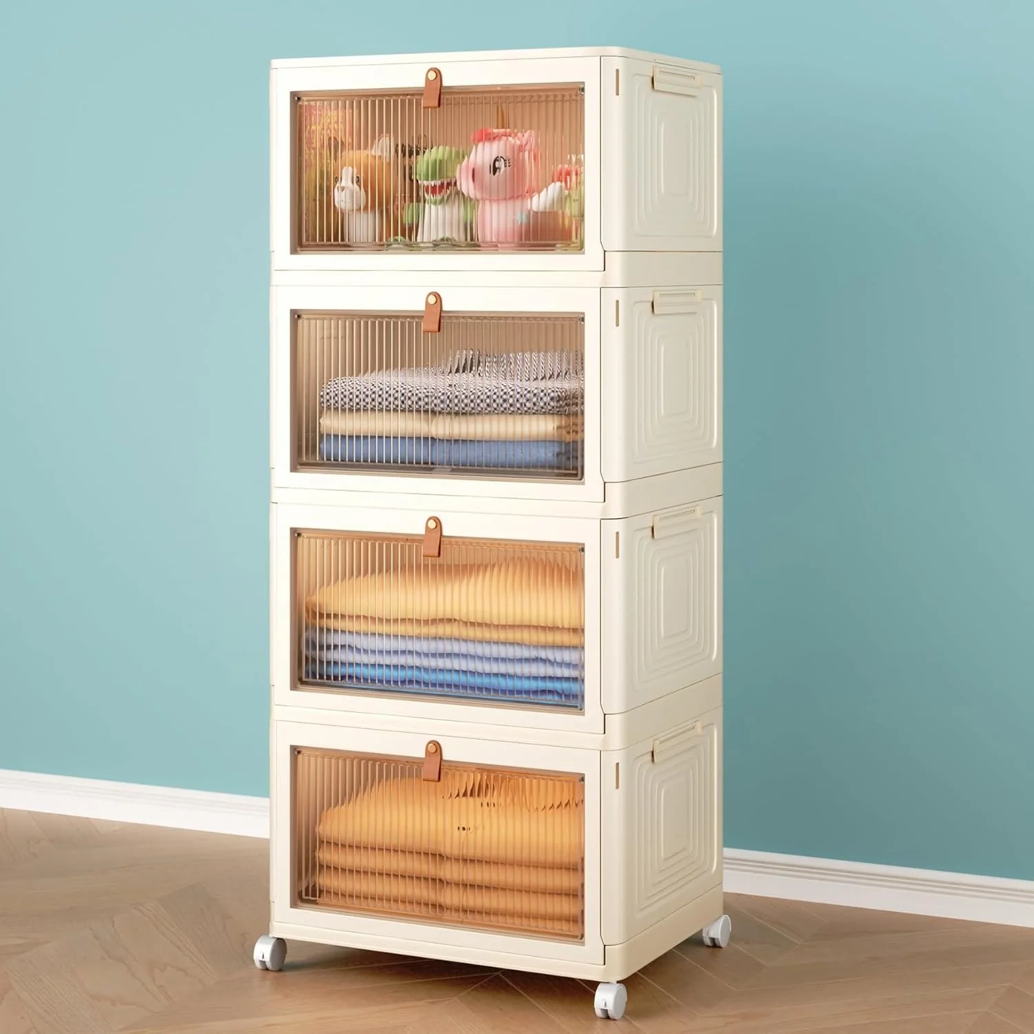 4 Tier Storage Bins with Lids