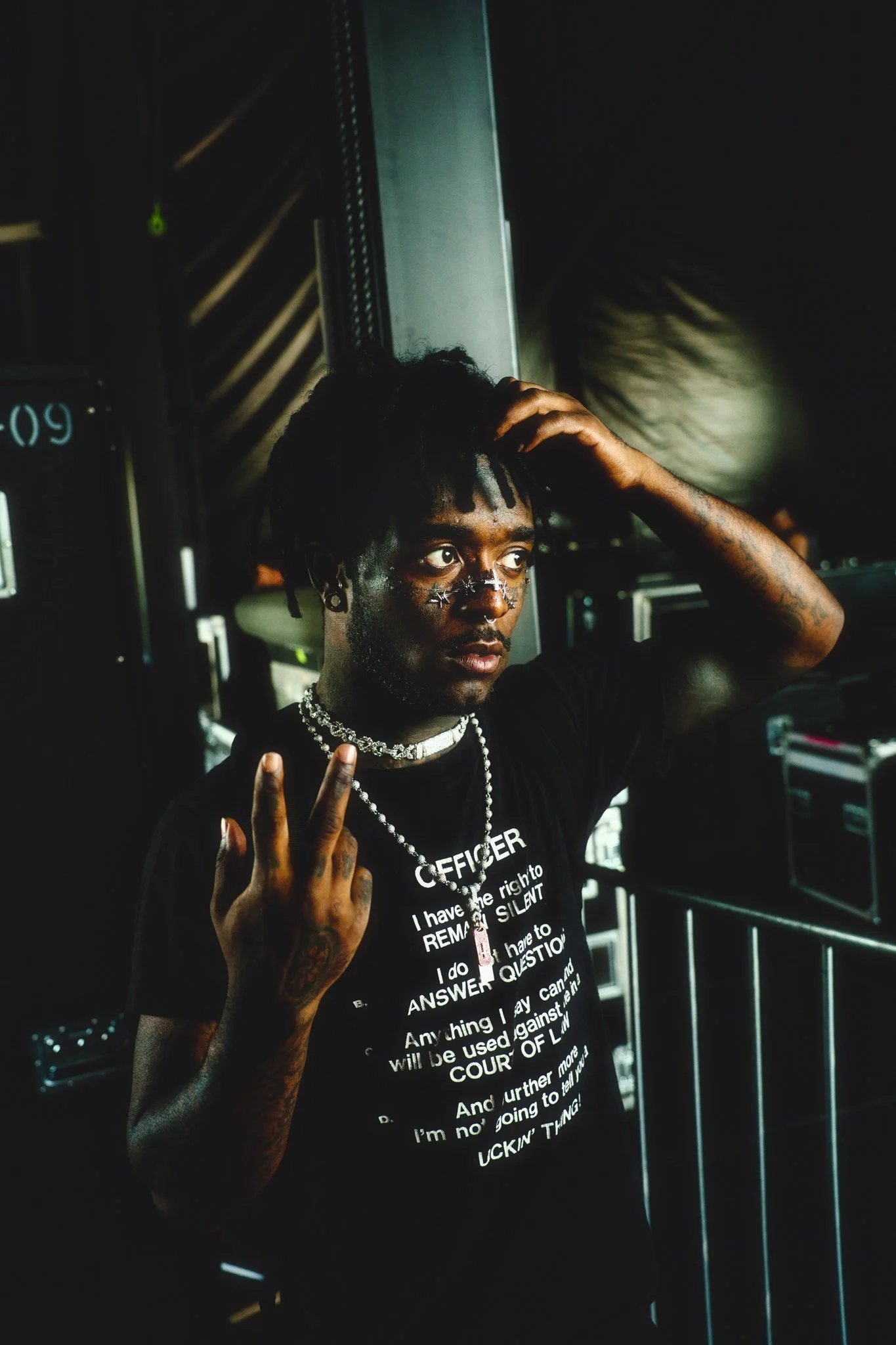 Photo of Artist Lil Uzi Vert backstage at Rolling Loud Germany. 