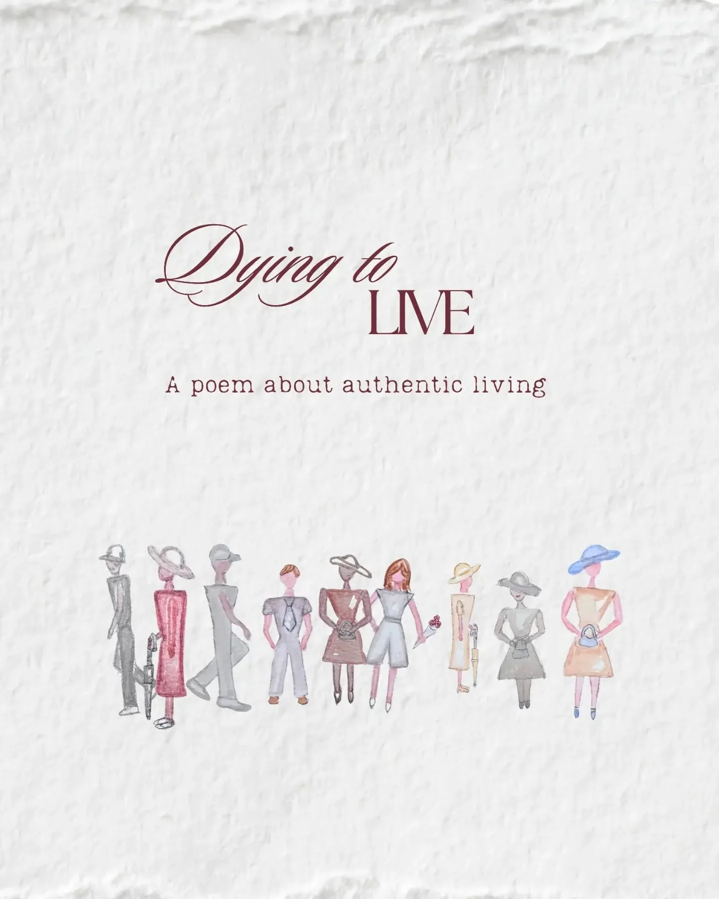 〰️ New Poem: Dying to Live 〰️
For anyone needing a gentle reminder to live authentically now and not tomorrow 🙏

Finished recently; started on my way to surgery - after kissing my sleeping 2.y.o for hopefully-not-the-last-time, on his curly forehead