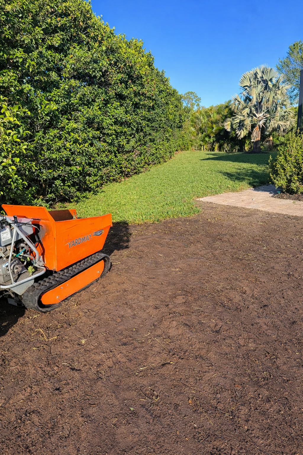 LD Lifestyles in the process of installing St. Augustine sod for a customer in Port Charlotte Fl.