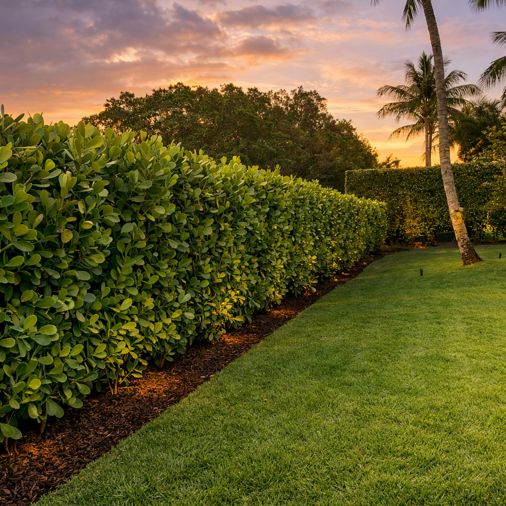 Bushes freshly trimmed by LD Lifestyles team in Venice Florida.