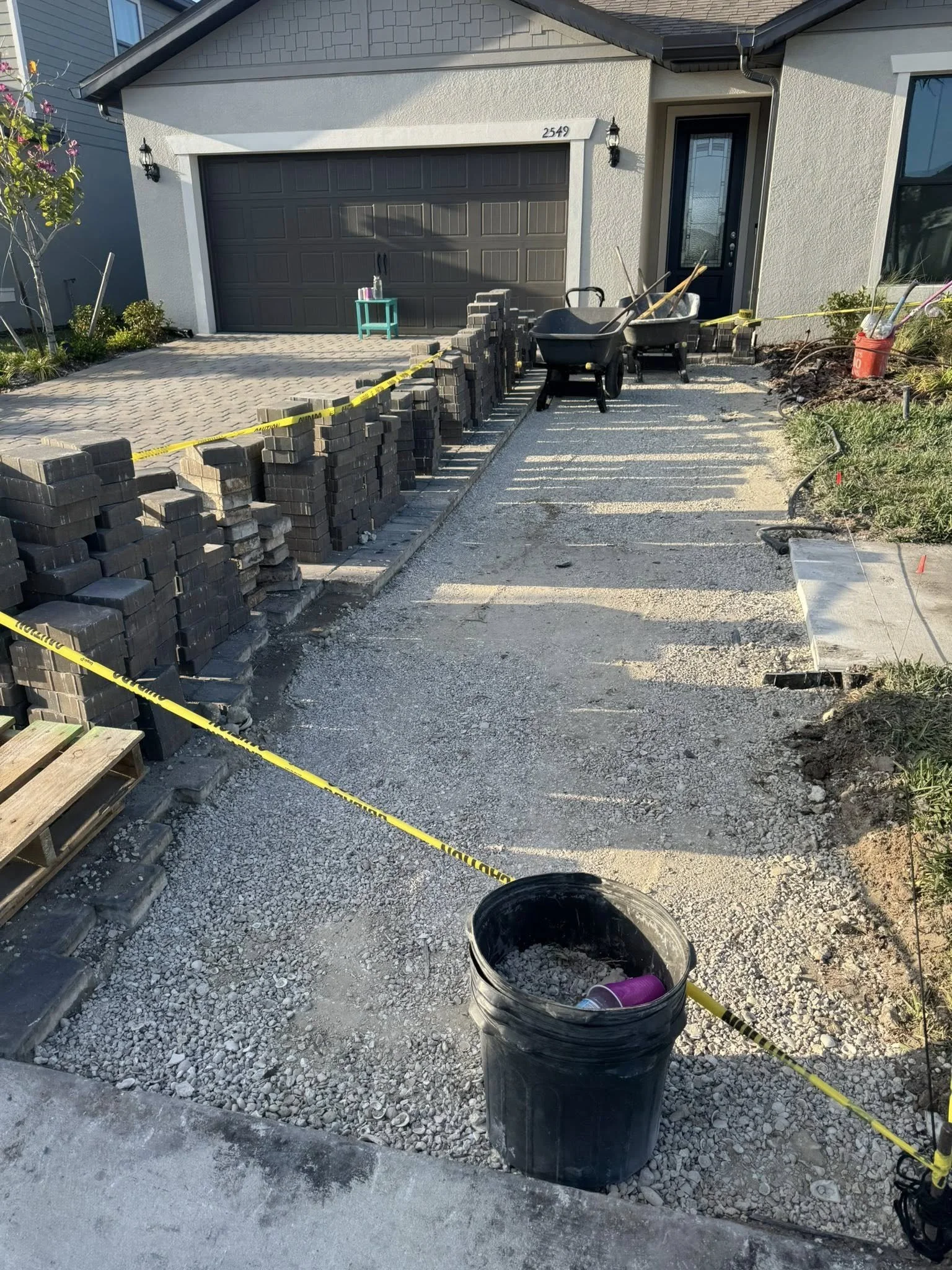 Paver driveway extension in Punta Gorda, FL.