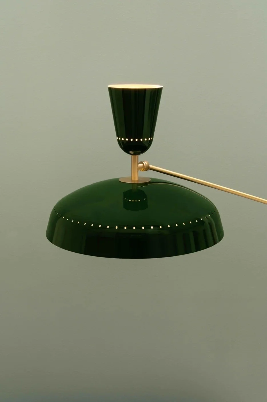 Pierre Guariche. Wall lamp. wall light. Green. G1 floor. G1. G1 wall. 