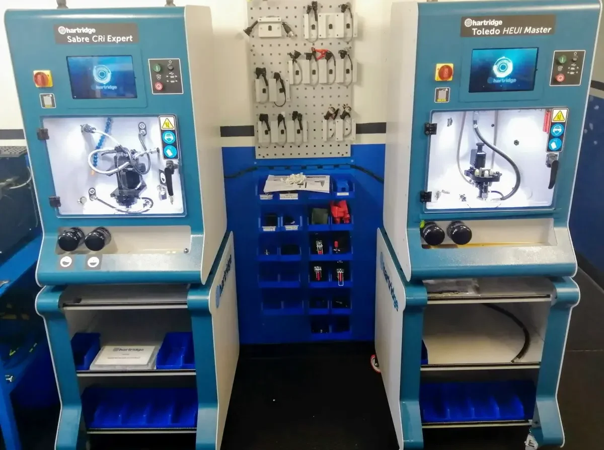 Hartridge Sabre Expert and Hartridge Toledo test benches.