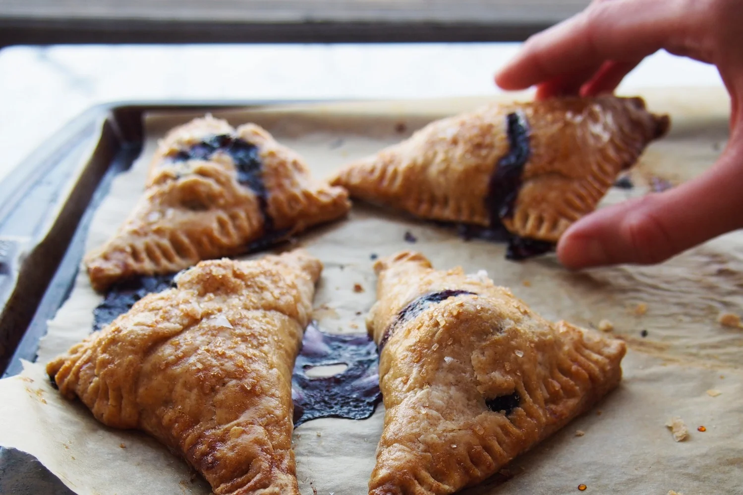 Blueberry Ginger &amp; Rye Hand Pies