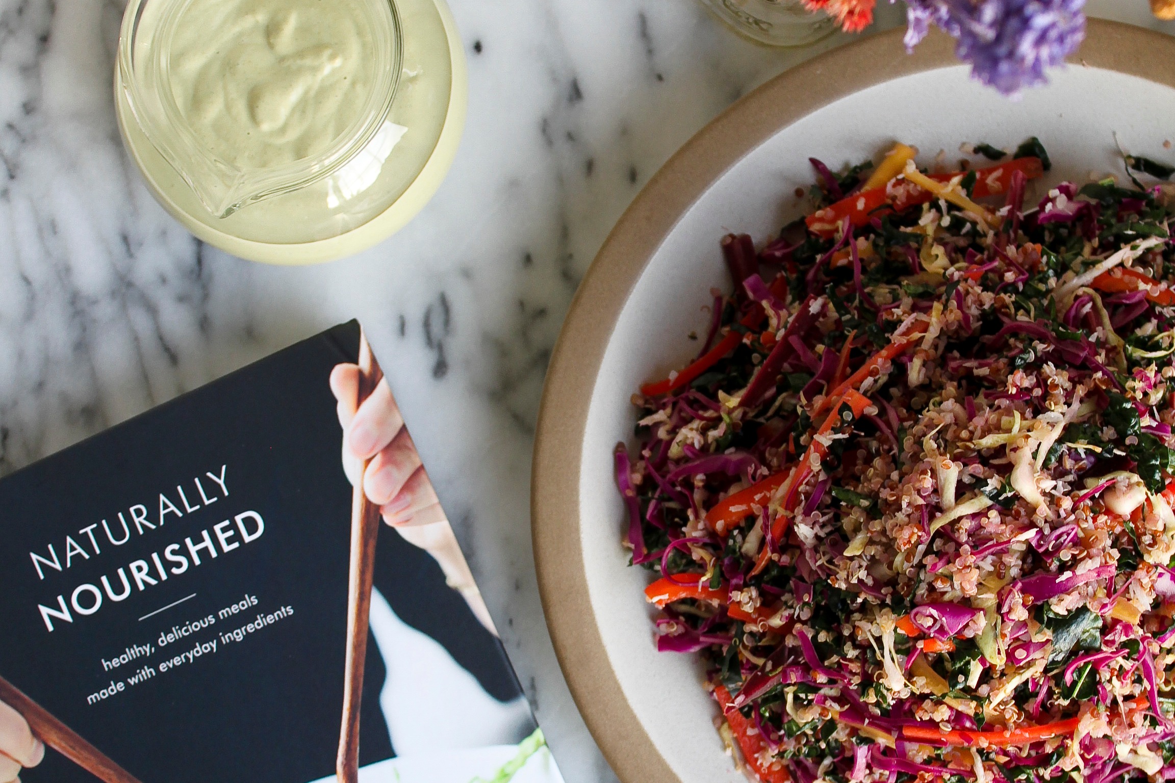 Sarah B.'s Coconut-Quinoa Coleslaw with Minty Tahini Dressing