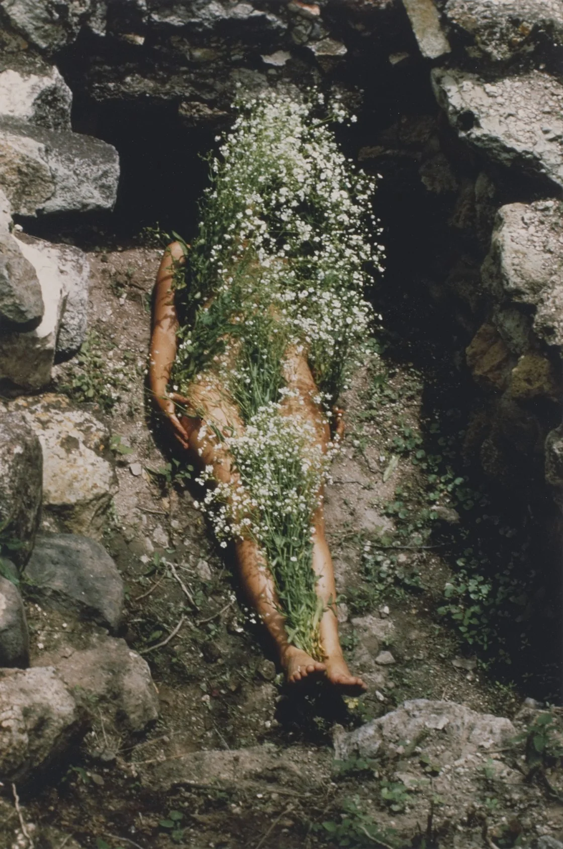 Ana Mendieta, Imagen de Yagul, from the series Silueta Works in Mexico 1973-1977, 1973. © The Estate of Ana Mendieta Collection, LLC.