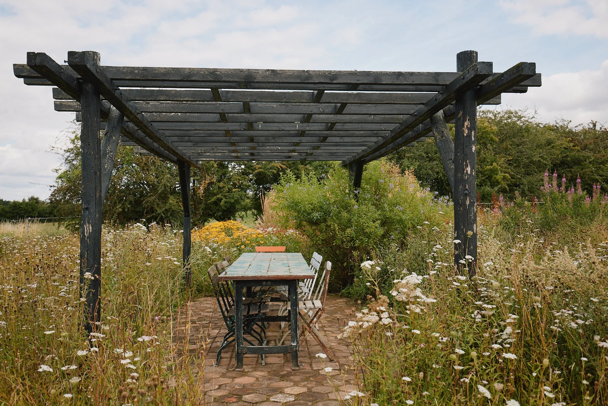 Dine under the stars on the lawn at Freya's