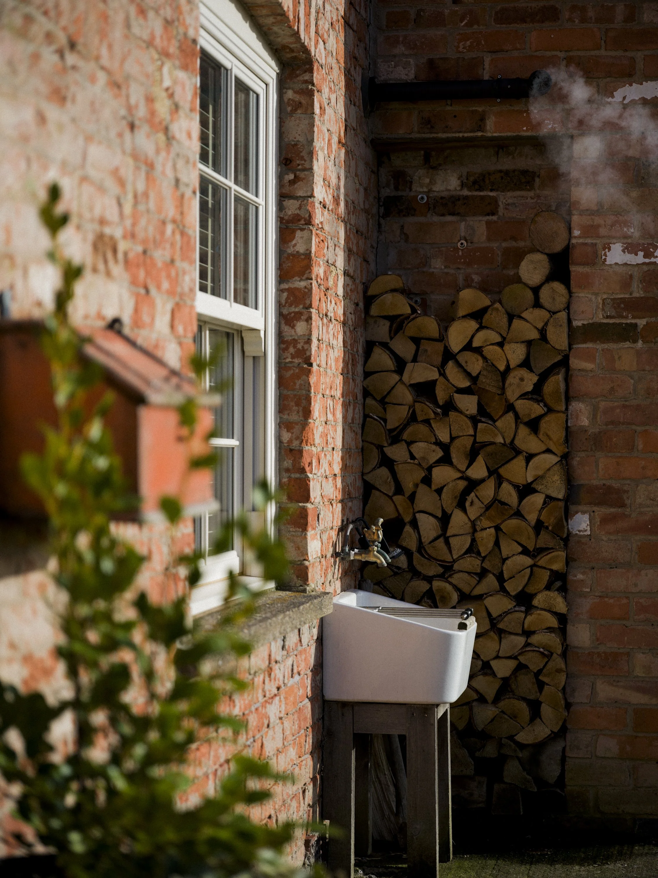 Outdoor sink for messy paws